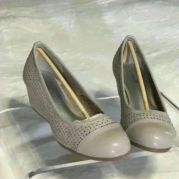 Karen Scott Shoes - Karen Scott wedge heels faux suede size women’s US 9